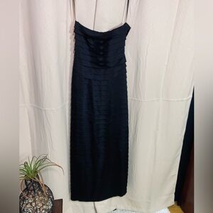 Sutton Studio Black Strapless Gown